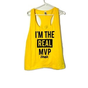 ZUMBA ZUMBA INSTRUCTOR RACERBACK YELLOY IN SIZE XXL